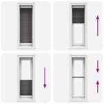 vidaXL plisovaná roleta čierna 45x100 cm Šírka látky 44,4 cm – Obrázok 7