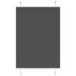 vidaXL plisovaná roleta čierna 100x100 cm Šírka látky 99,4 cm