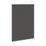 vidaXL plisovaná roleta čierna 100x100 cm Šírka látky 99,4 cm – Obrázok 3