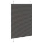 vidaXL plisovaná roleta čierna 100x100 cm Šírka látky 99,4 cm – Obrázok 4