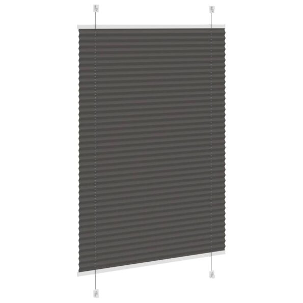 vidaXL plisovaná roleta čierna 100x100 cm Šírka látky 99,4 cm – Obrázok 4