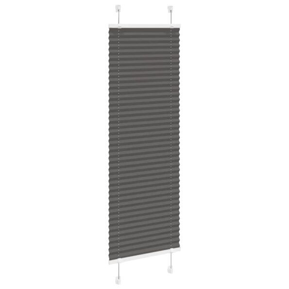 vidaXL plisovaná roleta čierna 45x150 cm Šírka látky 44,4 cm – Obrázok 3