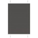 vidaXL plisovaná roleta čierna 85x150 cm Šírka látky 84,4 cm
