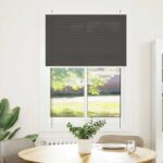 vidaXL plisovaná roleta čierna 85x150 cm Šírka látky 84,4 cm – Obrázok 2
