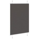 vidaXL plisovaná roleta čierna 85x150 cm Šírka látky 84,4 cm – Obrázok 4