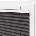 vidaXL plisovaná roleta čierna 85x150 cm Šírka látky 84,4 cm – Obrázok 10