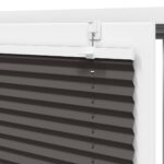 vidaXL plisovaná roleta čierna 90x150 cm Šírka látky 89,4 cm – Obrázok 9