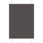 vidaXL plisovaná roleta čierna 100x150 cm Šírka látky 99,4 cm