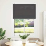 vidaXL plisovaná roleta čierna 100x150 cm Šírka látky 99,4 cm – Obrázok 2