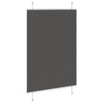 vidaXL plisovaná roleta čierna 100x150 cm Šírka látky 99,4 cm – Obrázok 4