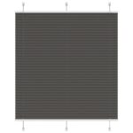 vidaXL plisovaná roleta čierna 120x150 cm Šírka látky 119,4 cm