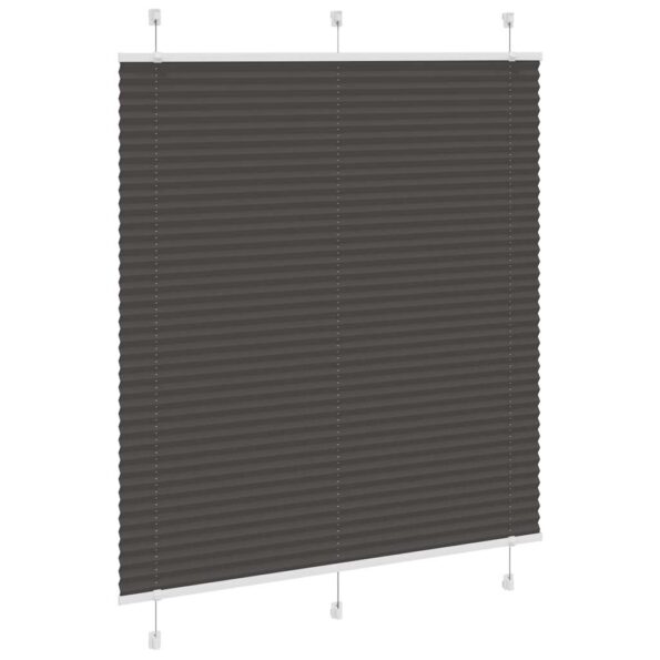 vidaXL plisovaná roleta čierna 120x150 cm Šírka látky 119,4 cm – Obrázok 3