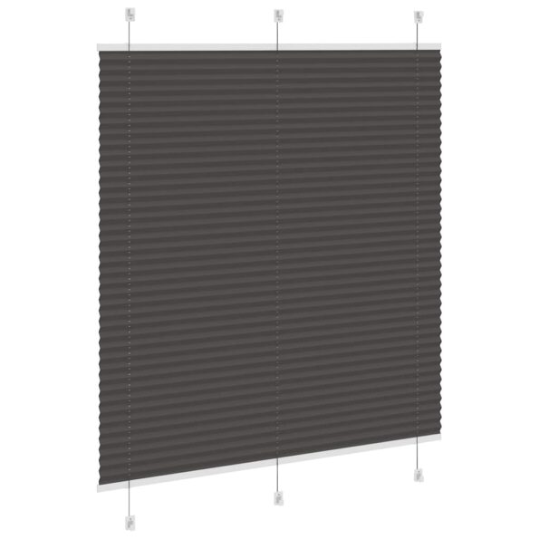 vidaXL plisovaná roleta čierna 120x150 cm Šírka látky 119,4 cm – Obrázok 4