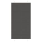 vidaXL plisovaná roleta čierna 105x200 cm Šírka látky 104,4 cm