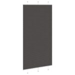 vidaXL plisovaná roleta čierna 105x200 cm Šírka látky 104,4 cm – Obrázok 4