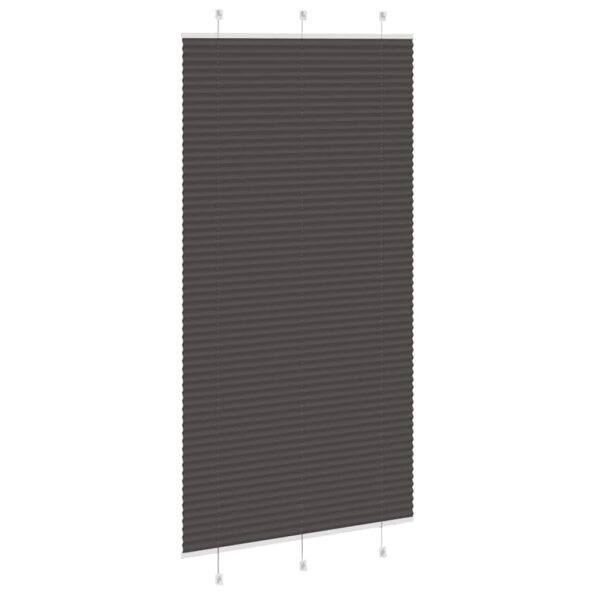 vidaXL plisovaná roleta čierna 105x200 cm Šírka látky 104,4 cm – Obrázok 4