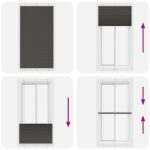 vidaXL plisovaná roleta čierna 105x200 cm Šírka látky 104,4 cm – Obrázok 7