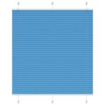 vidaXL plisovaná roleta modrá 120x150 cm Šírka látky 119,4 cm