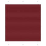 vidaXL plisovaná roleta Bordeaux červená 120x100 cm Šírka látky