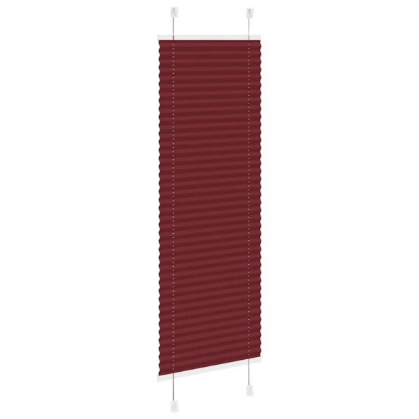 vidaXL plisovaná roleta Bordeaux červená 40x150 cm Šírka látky 39,4 cm – Obrázok 4