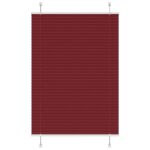 vidaXL plisovaná roleta Bordeaux červená 100x150 cm Šírka látky