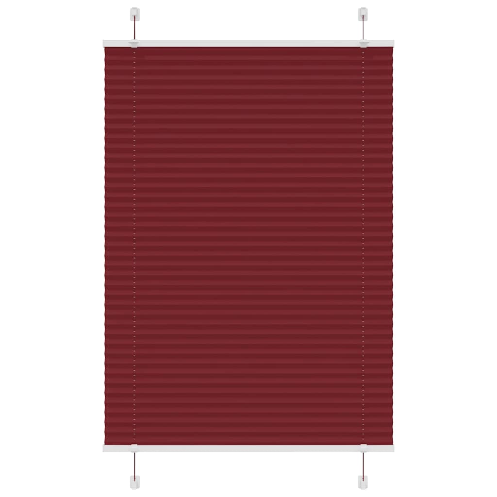 VXL8721158355461_a_en_hd_1.jpg vidaXL plisovaná roleta Bordeaux červená 100x150 cm Šírka látky – Obrázok 1