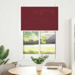 vidaXL plisovaná roleta Bordeaux červená 100x150 cm Šírka látky – Obrázok 2