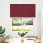 vidaXL plisovaná roleta Bordeaux červená 105x150 cm Šírka látky – Obrázok 2