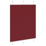 vidaXL plisovaná roleta Bordeaux červená 105x150 cm Šírka látky – Obrázok 3