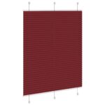 vidaXL plisovaná roleta Bordeaux červená 105x150 cm Šírka látky – Obrázok 4