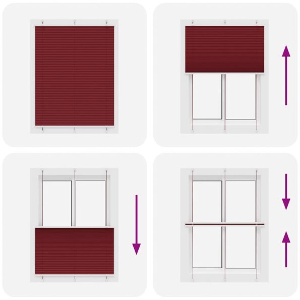 VXL8721158355478_g_en_hd_4.jpg vidaXL plisovaná roleta Bordeaux červená 105x150 cm Šírka látky – Obrázok 5