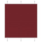 vidaXL plisovaná roleta Bordeaux červená 115x150 cm Šírka látky
