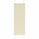 vidaXL plisovaná roleta krémová 40x100 cm Šírka látky 39,4 cm