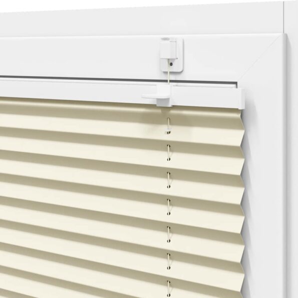 vidaXL plisovaná roleta krémová 70x100 cm Šírka látky 69,4 cm – Obrázok 10