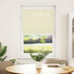 vidaXL plisovaná roleta krémová 75x100 cm Šírka látky 74,4 cm – Obrázok 2