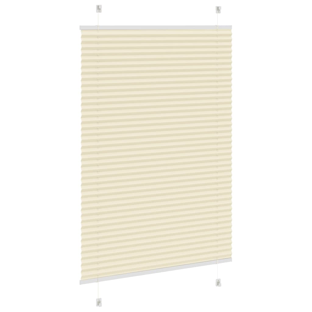 VXL8721158355775_a_en_hd_1.jpg vidaXL plisovaná roleta krémová 85x100 cm Šírka látky 84,4 cm – Obrázok 1
