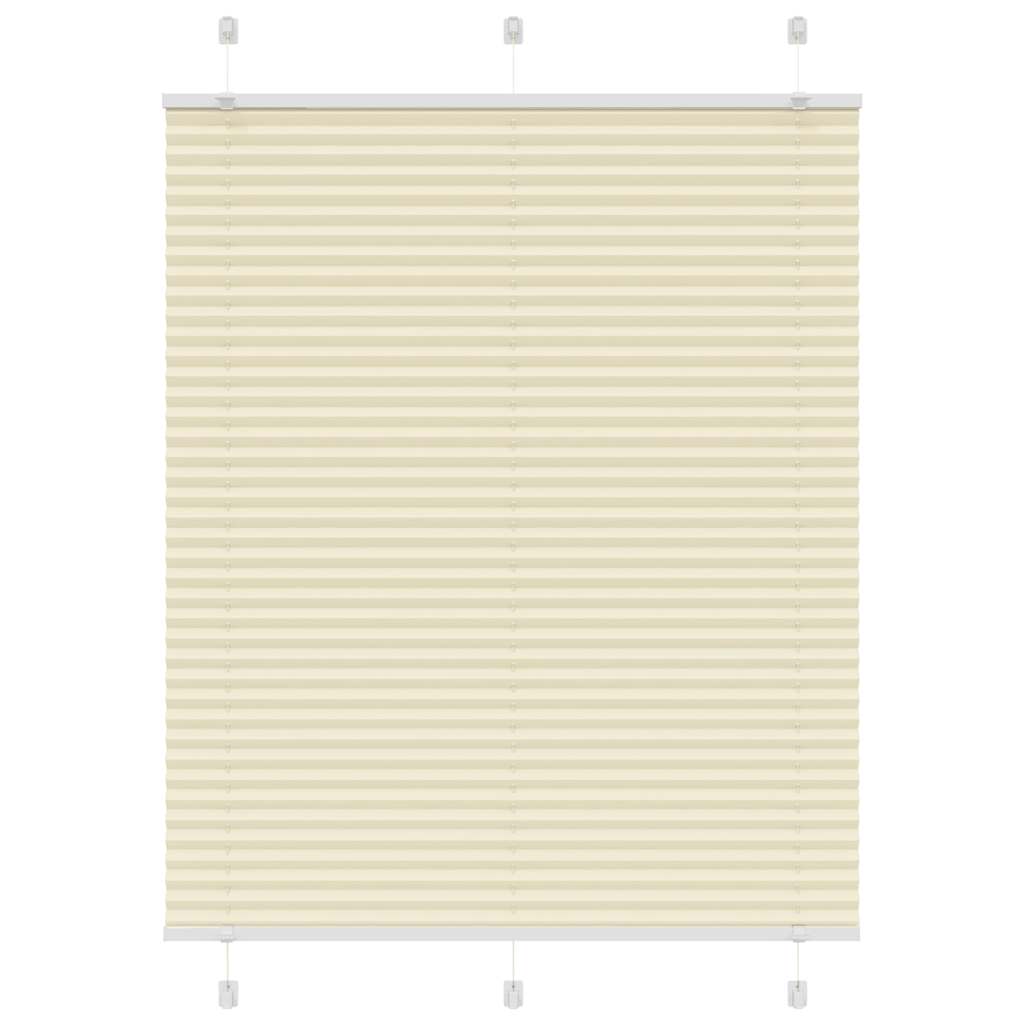 VXL8721158355829_a_en_hd_1.jpg vidaXL plisovaná roleta krémová 110x100 cm Šírka látky 109,4 cm – Obrázok 1