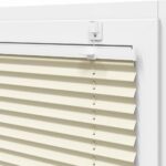 vidaXL plisovaná roleta krémová 110x100 cm Šírka látky 109,4 cm – Obrázok 10