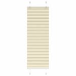 vidaXL plisovaná roleta krémová 45x150 cm Šírka látky 44,4 cm