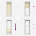 vidaXL plisovaná roleta krémová 45x150 cm Šírka látky 44,4 cm – Obrázok 5