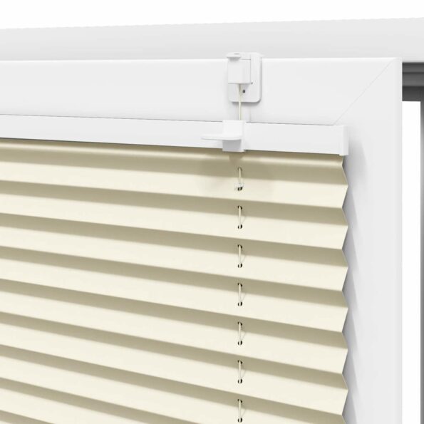 vidaXL plisovaná roleta krémová 45x150 cm Šírka látky 44,4 cm – Obrázok 10