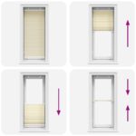 vidaXL plisovaná roleta krémová 55x150 cm Šírka látky 54,4 cm – Obrázok 5