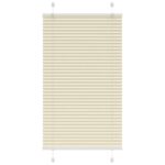 vidaXL plisovaná roleta krémová 80x150 cm Šírka látky 79,4 cm