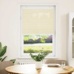 vidaXL plisovaná roleta krémová 80x150 cm Šírka látky 79,4 cm – Obrázok 2