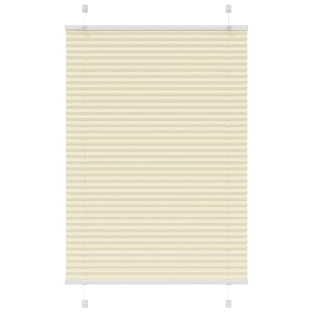 VXL8721158355942_a_en_hd_1.jpg vidaXL plisovaná roleta krémová 85x150 cm Šírka látky 84,4 cm – Obrázok 1