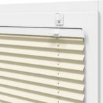 vidaXL plisovaná roleta krémová 115x150 cm Šírka látky 114,4 cm – Obrázok 10