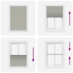 vidaXL plisovaná roleta svetlosivá 95x100 cm šírka látky 94,4 cm – Obrázok 5