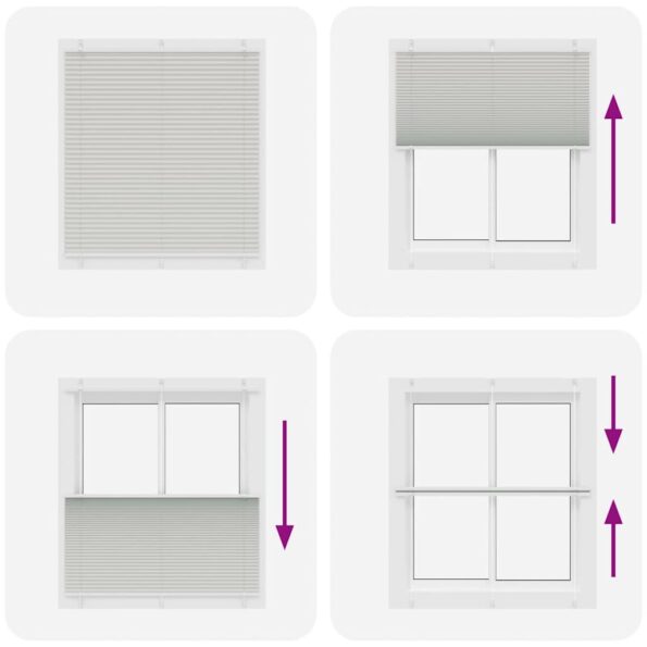 vidaXL plisovaná roleta svetlosivá 120x100 cm šírka látky 119,4 cm – Obrázok 5