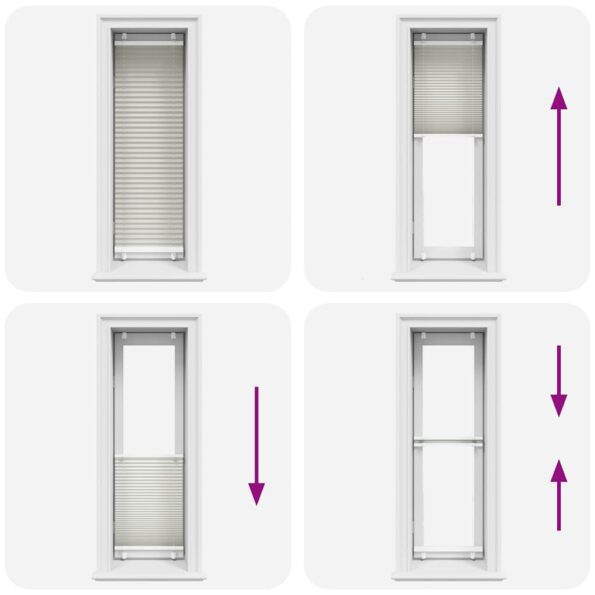 vidaXL plisovaná roleta svetlosivá 45x150 cm Šírka látky 44,4 cm – Obrázok 5