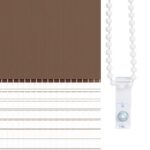 vidaXL plisovaná roleta svetlosivá 110x150 cm šírka látky 109,4 cm – Obrázok 9